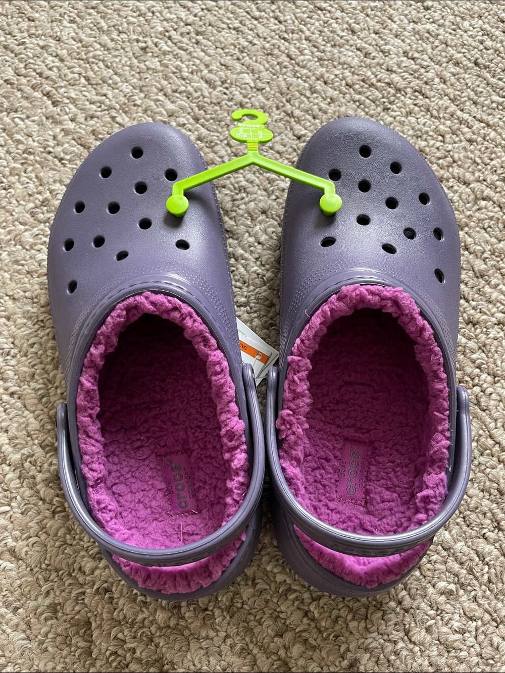 CROCS Classic Lined Purple Clogs